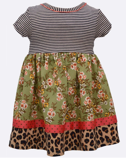"Frannie" Cheetah Dress w/headband