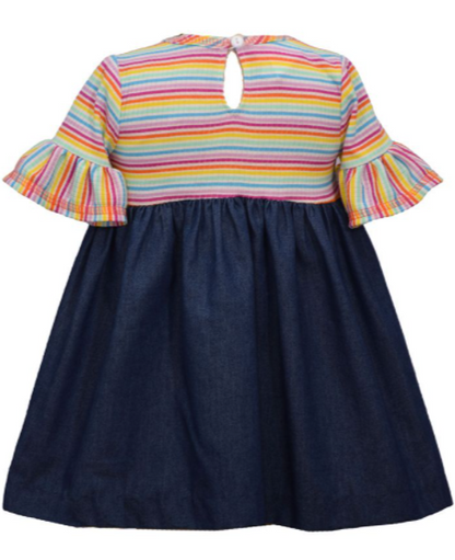 "Rainbow Bright" Striped Dress