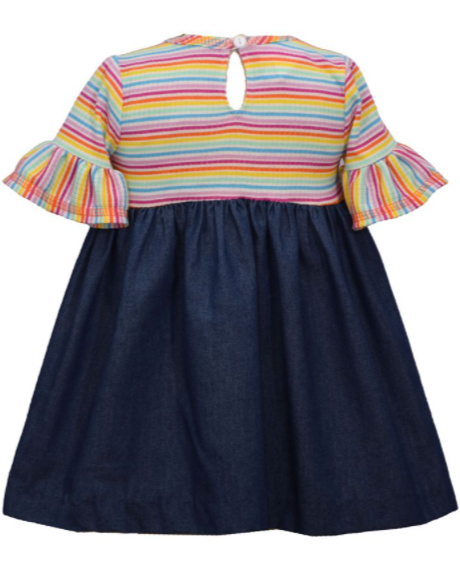 "Rainbow Bright" Striped Dress