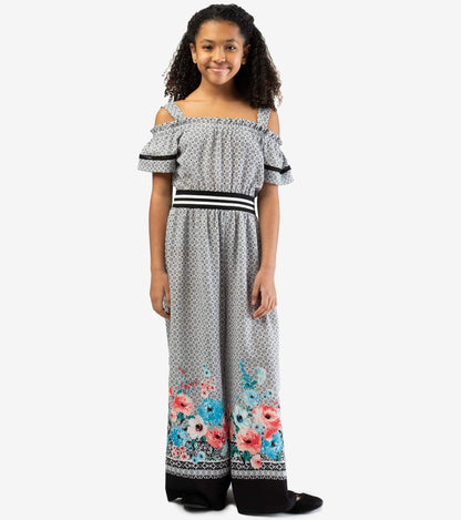 Bonnie Jean Floral Jumpsuit