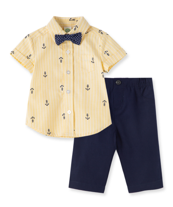 Little Me Anchor Pant Set