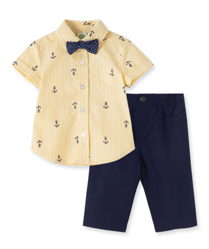 Little Me Anchor Pant Set