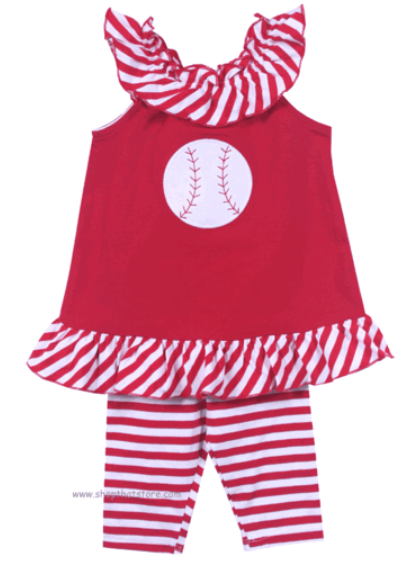 The Bailey Boys Baseball Capri Leg Set