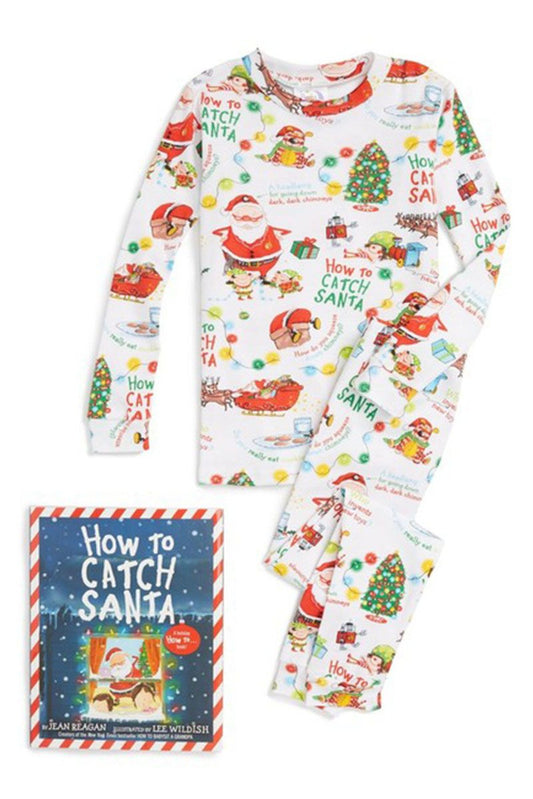 Books to Bed 'How to Catch Santa' Pajama Set w/ Book