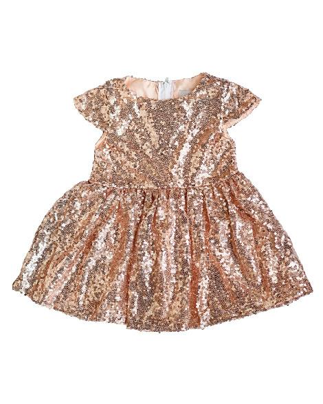 Bailey's Blossoms 'Bradshaw' Pink Sequin Party Dress