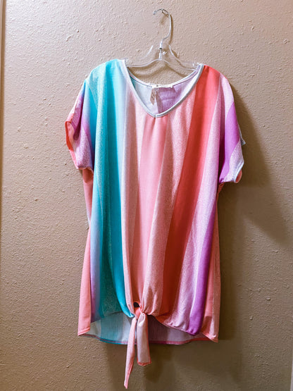 BomBom Neon Striped Tee