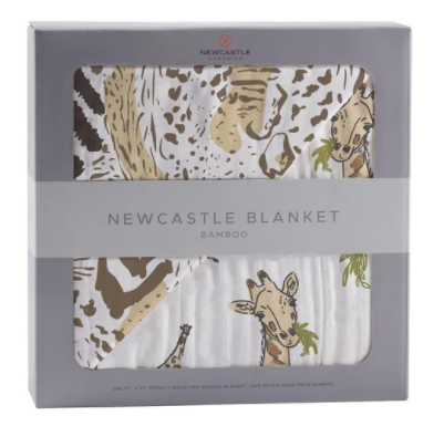 Newcastle Blanket- Hungry Giraffe and Animal Print