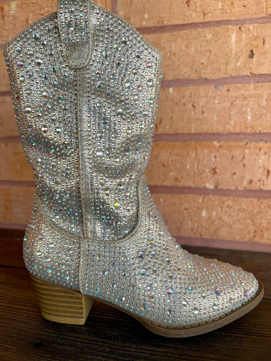 Link Champage Sparkle Western Boots