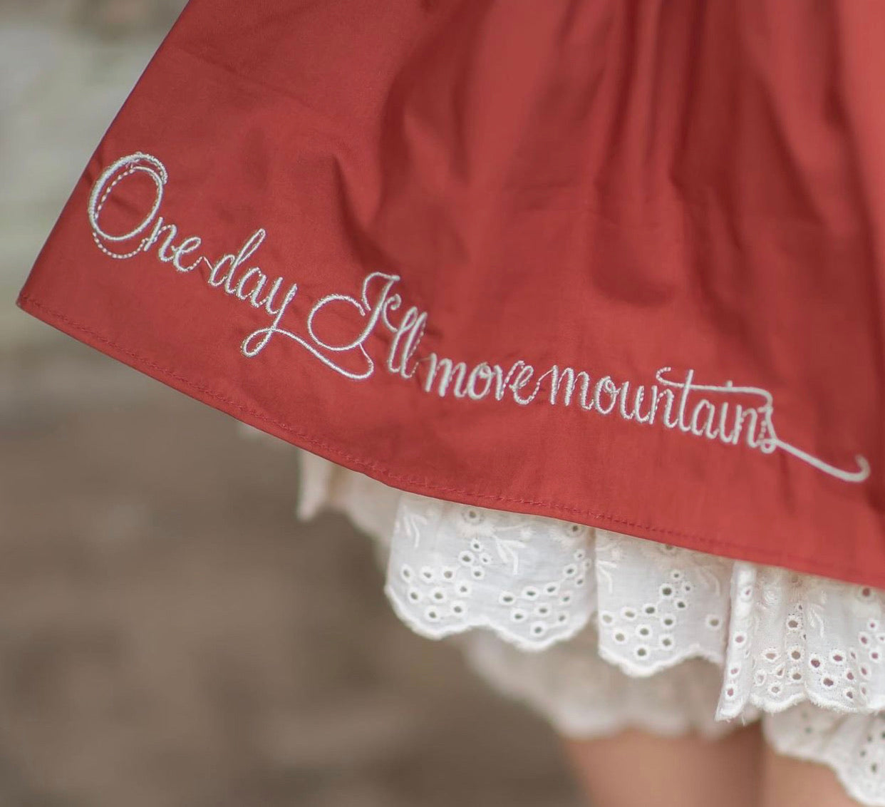 Evie's Closet Mountains Eyelet Dress
