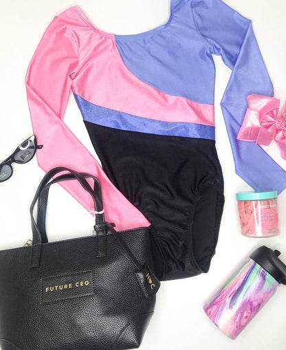 Veva girl's long sleeve gym & active leotard