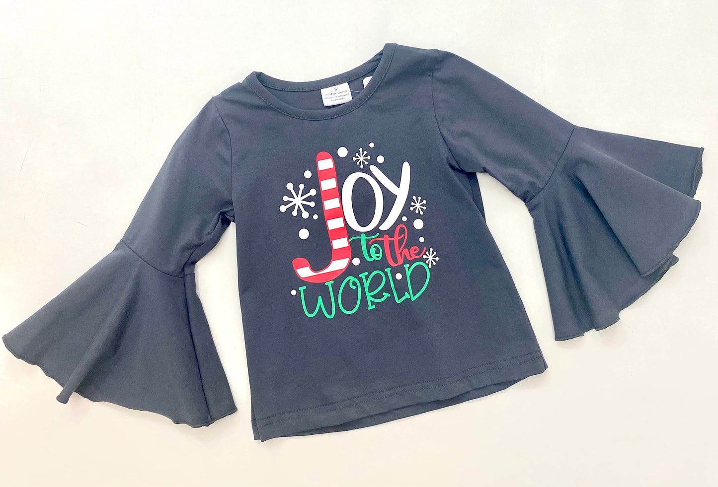'Joy to the World' Bell Sleeve Shirt