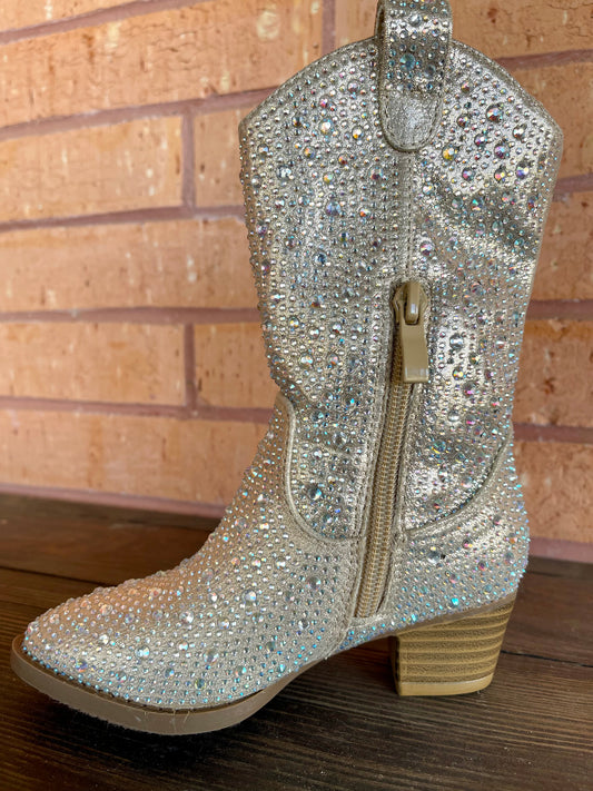 Link Champage Sparkle Western Boots