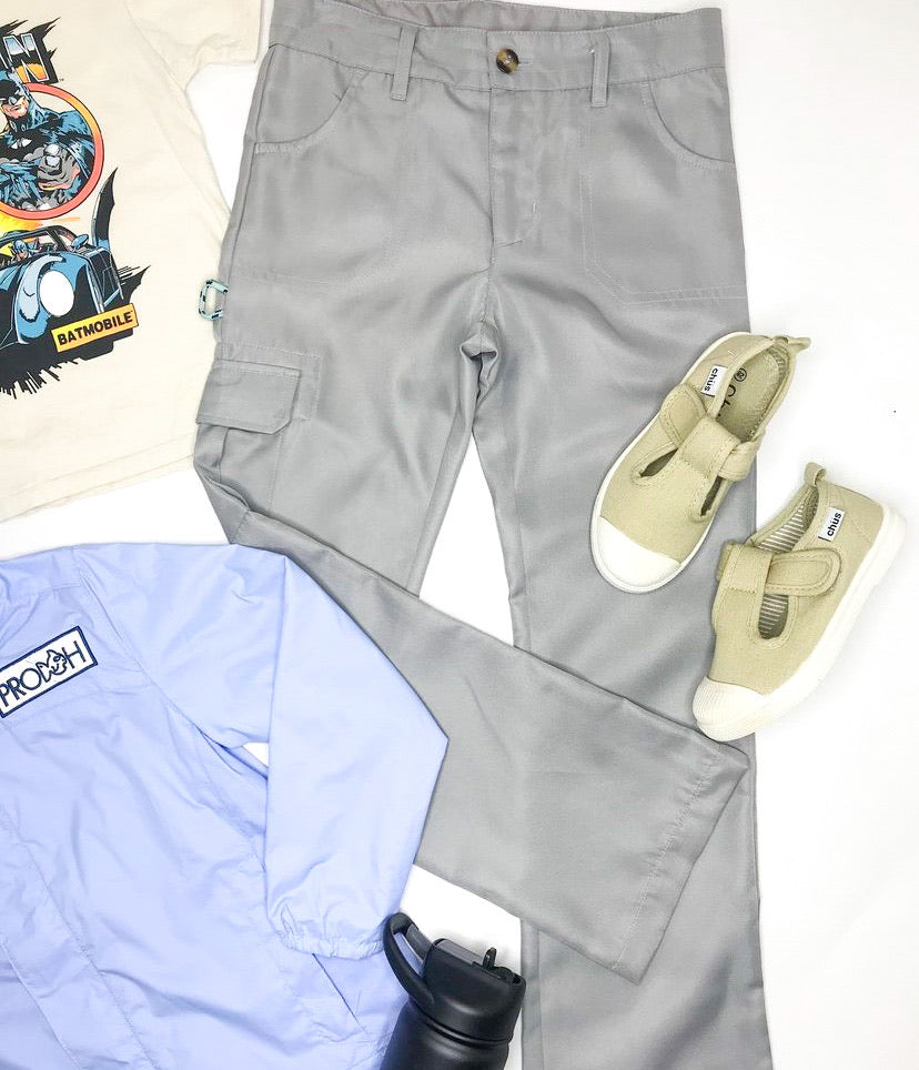 Prodoh Polyester Pants in Gray