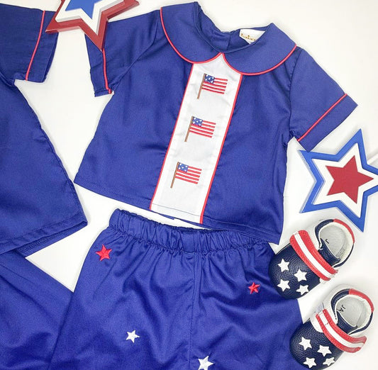 Babeeni Boys Navy Flag Set