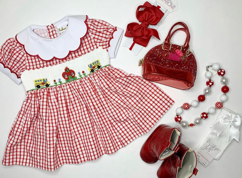 Babeeni Back To School Smocked Dress