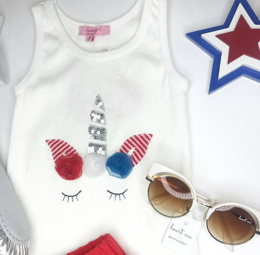 Haven Girl Unicorn USA Tank