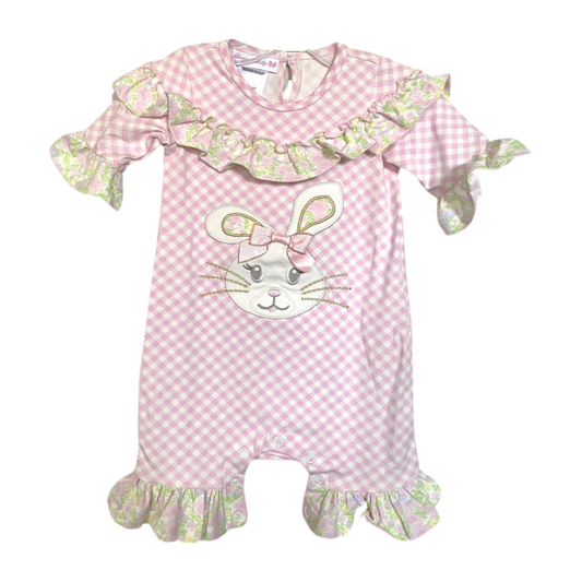 Bonnie Jean Plaid Bunny Romper