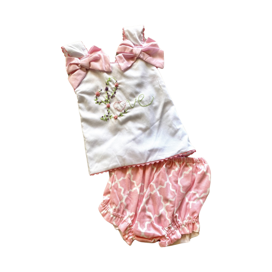 Babeeni Cross-Back Smocked Set