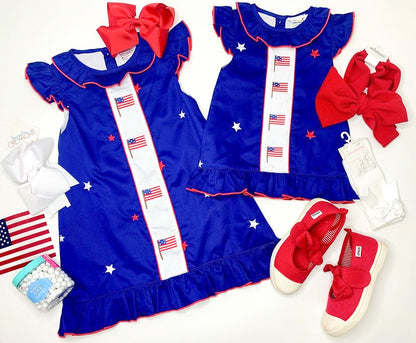 Babeeni Navy Stars and Stripes Dress
