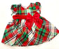 Bonnie Jean Plaid Christmas Dress w/ Organza Sash Bow