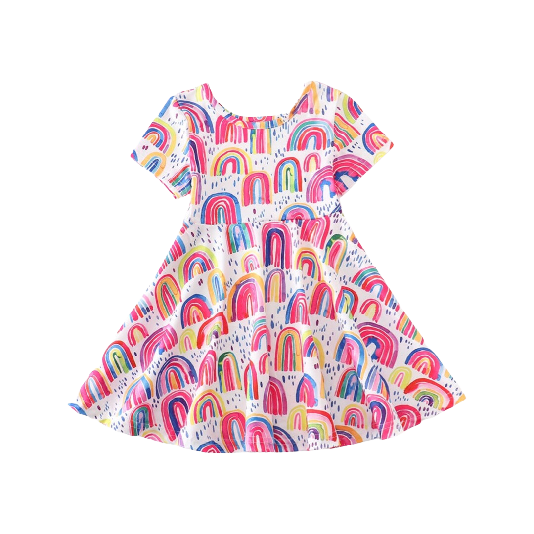 Honeydew Kids Rainbow Twirl Dress