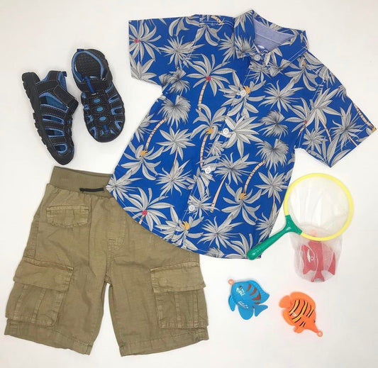 7 For All Mankind Khaki Shorts