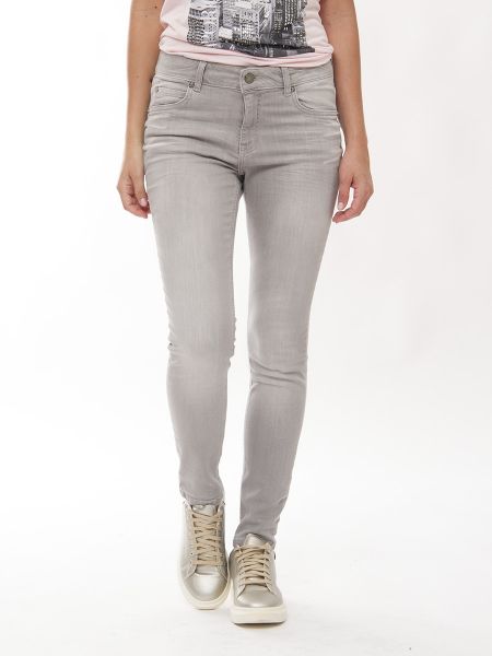 Miss Me Gray Straight Leg Jeans