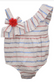 Bonnie Jean Patriotic One Shoulder Ruffle Bubble