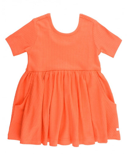 Ruffle Butts Sunset Ribbed Twirl Dress