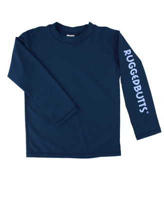 RuggedButts Navy Rashguard Swim Shirt